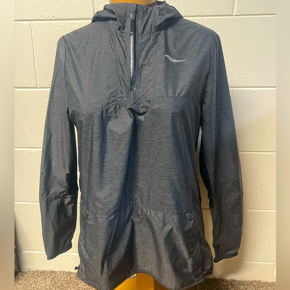 Running rain jacket. Water resistant.